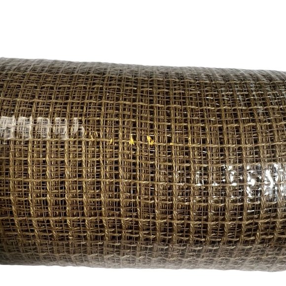 New Tan Fabric Mesh 10.5" x 10 Yards Wreaths Fall Decor Harvest Farmhouse - Picture 2 of 5